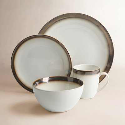 Gibson Elite Kashmir 16 Piece Dinnerware Set, Service for 4