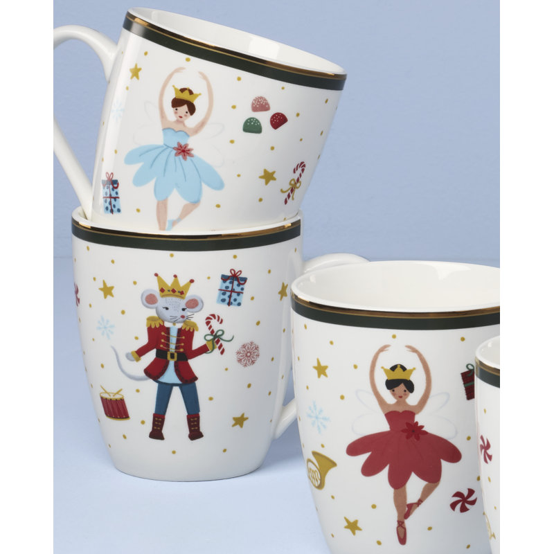 Lenox Nutcracker Ballet Mugs, Set of 4