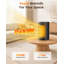 Portable PTC Space Heater,Touch & Remote Control, 75° Oscillation, ECO Mode, Overheat & Tip-Over Protection for Home Office