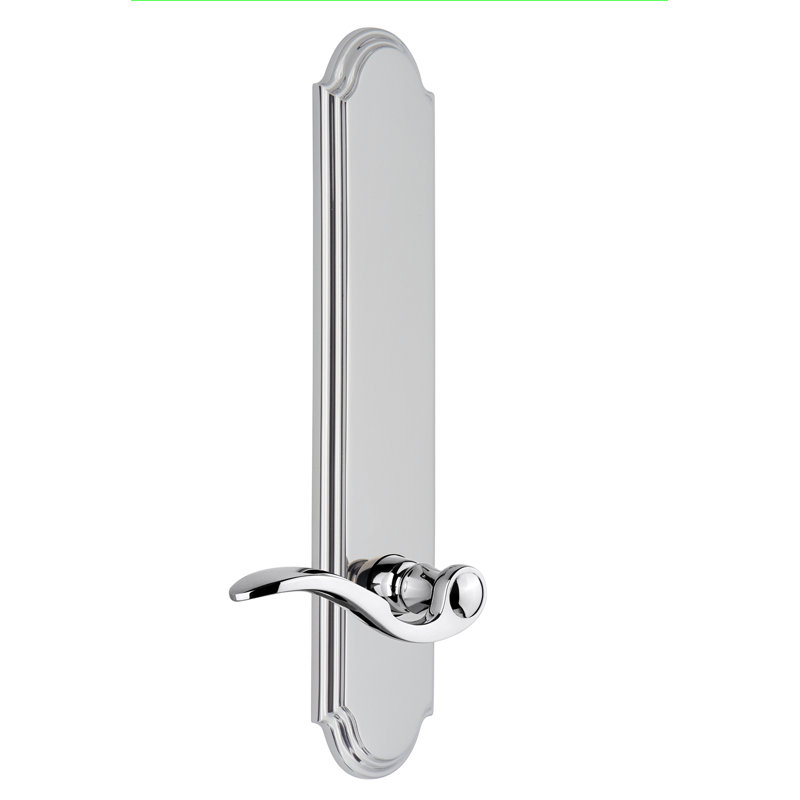 Grande plaque d'intimité Grandeur Arc avec levier Bellagio, 2 3/4 po, Chrome brillant, Droitier