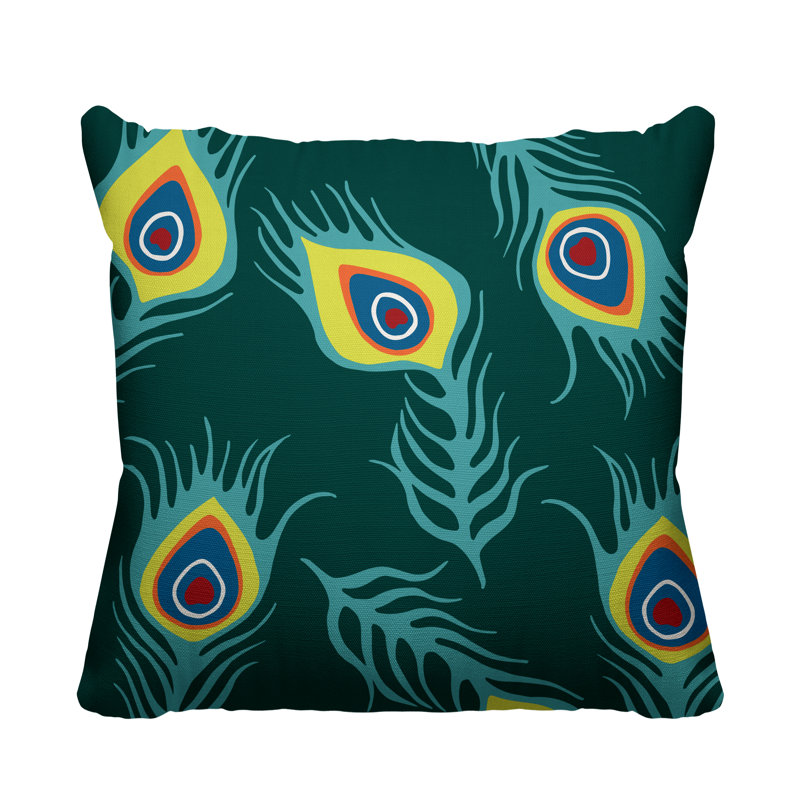 Housse et insert de coussin d'extérieur carré Lake, Émeraude, H 17 po x l 17 po