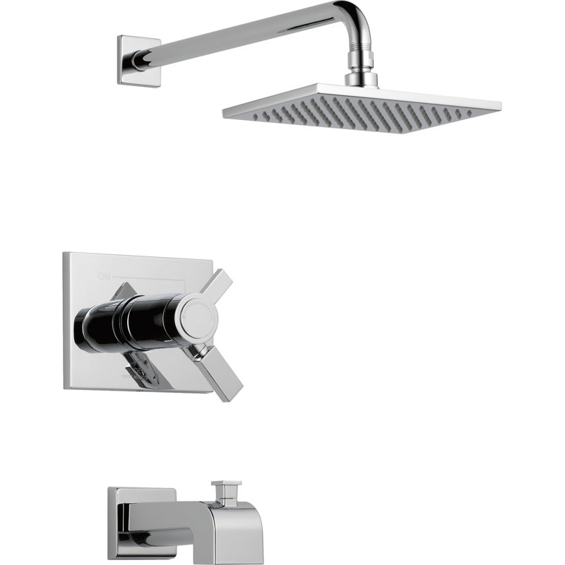 Robinet de baignoire et douche thermostatique Vero avec TempAssure, Chrome