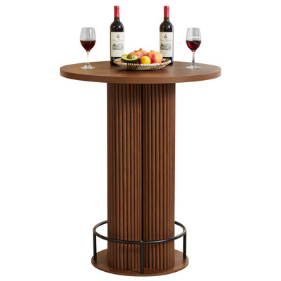 39.37"H Counter Height Round Bar Table