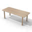 Ensemble de salle à manger 7 pièces Alfresco avec table en bois massif et 6 fauteuils à structure en acier