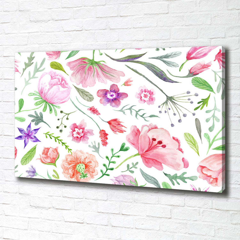 Floral Pattern - Wrapped Canvas Print