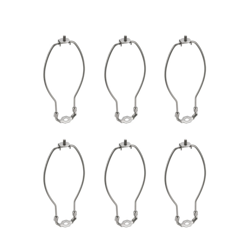 Faîteau de lampe, H 8 po x l 5,5 po x P 0,8 po, Nickel satiné