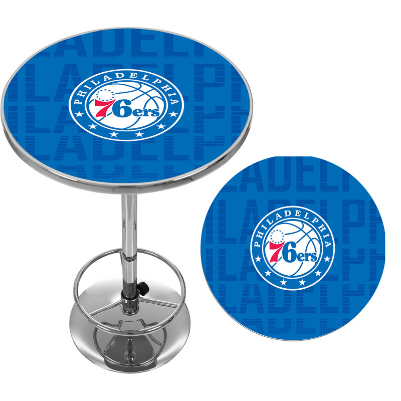 NBA Round Metal Base Dining Table, Philadelphia 76ers