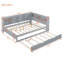 Lit de jour en bois avec lit gigogne simple, tablette de rangement et ports de chargement USB-7687859-7687856