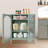 Buffet en fer forgé crème vert-106974273