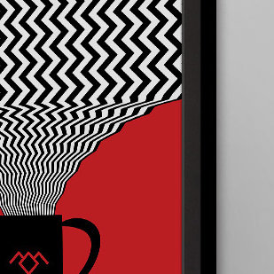 «Damn Good Coffee» par Dean Sauls - impression encadrée, H 18 po x l 12 po x P 1,5 po