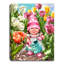 Toile de fond avec petit chevalet tulipe 8 x 6