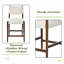 Ensemble de 2 tabourets de bar 26,4 po