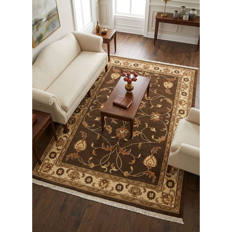 Tapis brun traditionnel Kilim & Sumak 6X8
