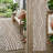 8' Runner Brown and White Geometric Washable Non Skid Indoor Outdoor Runner Rug