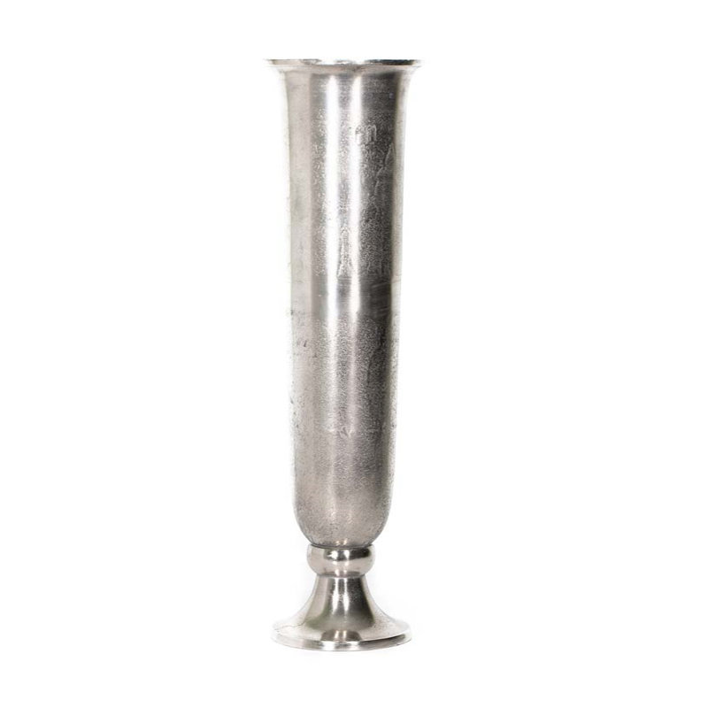 Vase de plancher Sheperd, Nickel, H 24 po x l 6,5 po x P 6,5 po