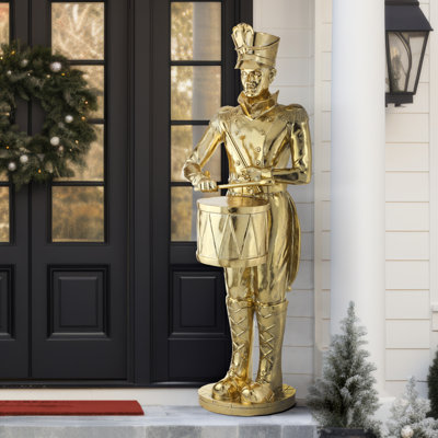 Soldat royal en résine avec tambour