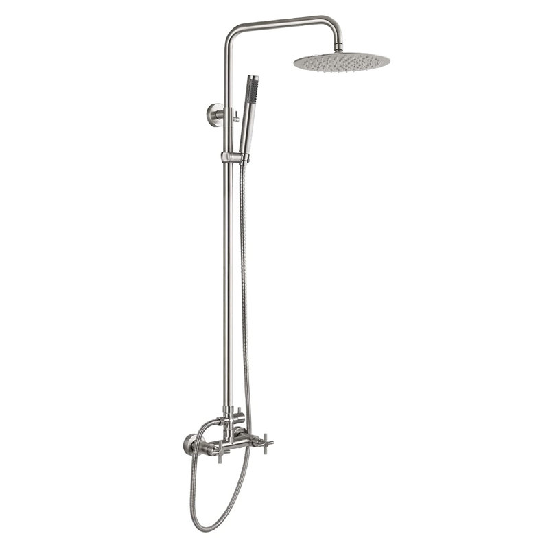 Douche d'extérieur 54 po, Nickel brossé