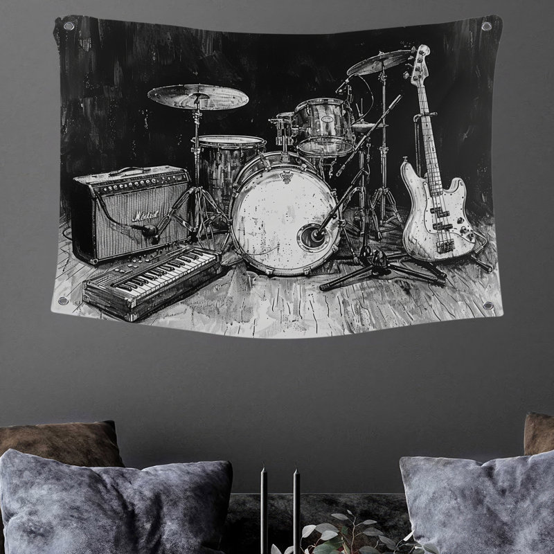 Microfiber Fabric Tapestry, 88" H x 104" W