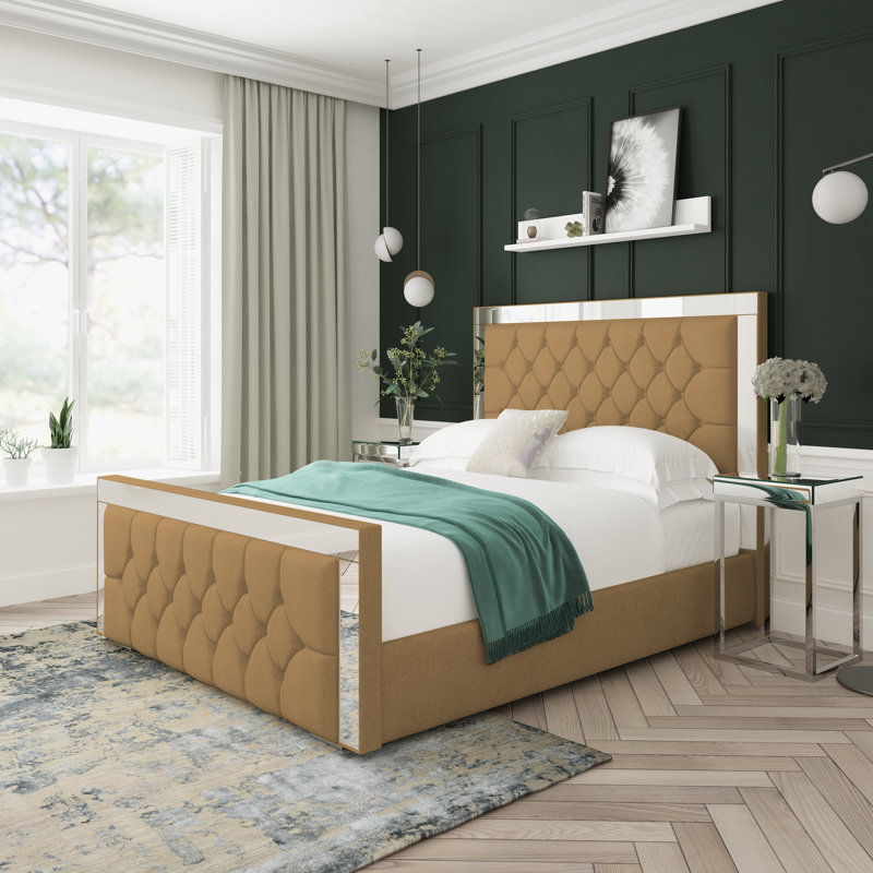 Upholstered Divan Bed, Small Single (2'6), Latte