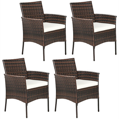 Outdoor Dining Armchair with Cushions