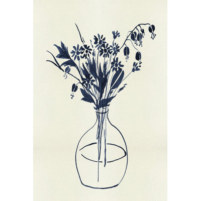 «Indigo Floral Vase I» par Melissa Wang