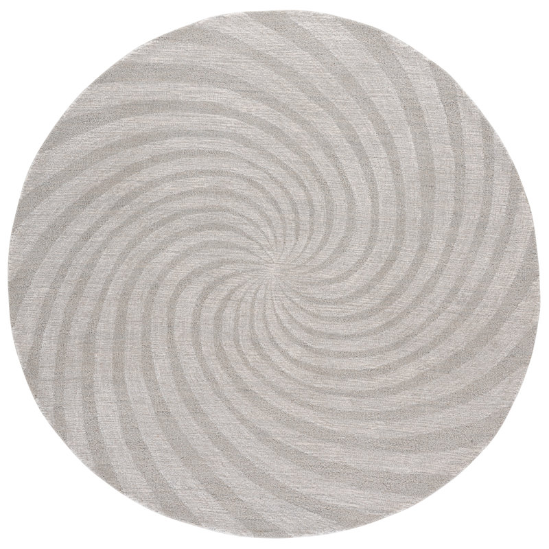 Novelty 201 80% Wool; 20% Cotton Spiral Rug, Round 6'