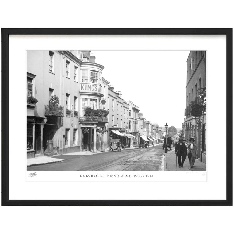 Dorchester, Kings Arms Hotel 1913 by Francis Frith - Single Picture Frame Print, 60cm H x 80cm W x 2.3cm D