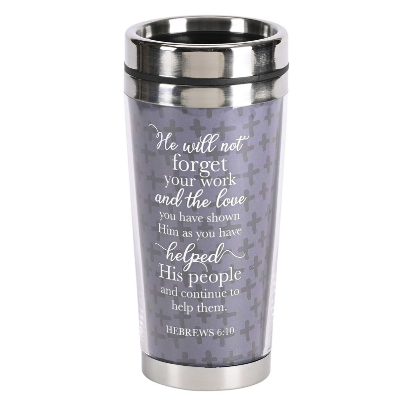 Dicksons Inc 16 fl. oz. Double Wall Insulated Stainless Steel Travel Mug with