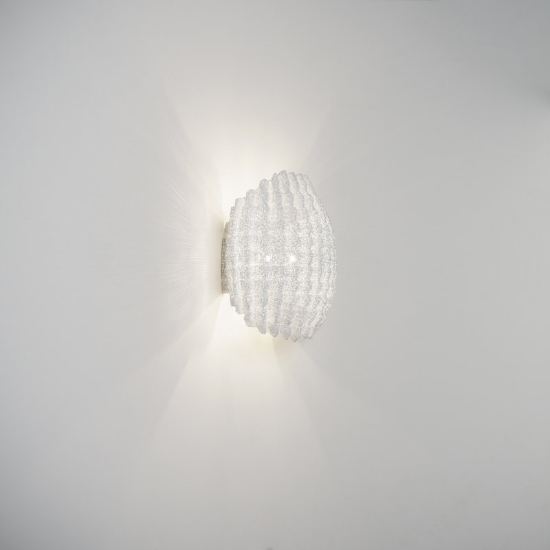 Tati 1 - Light Flush Mounted Sconce, 9" H x 7.5" W x 5.9" D, White, Yes