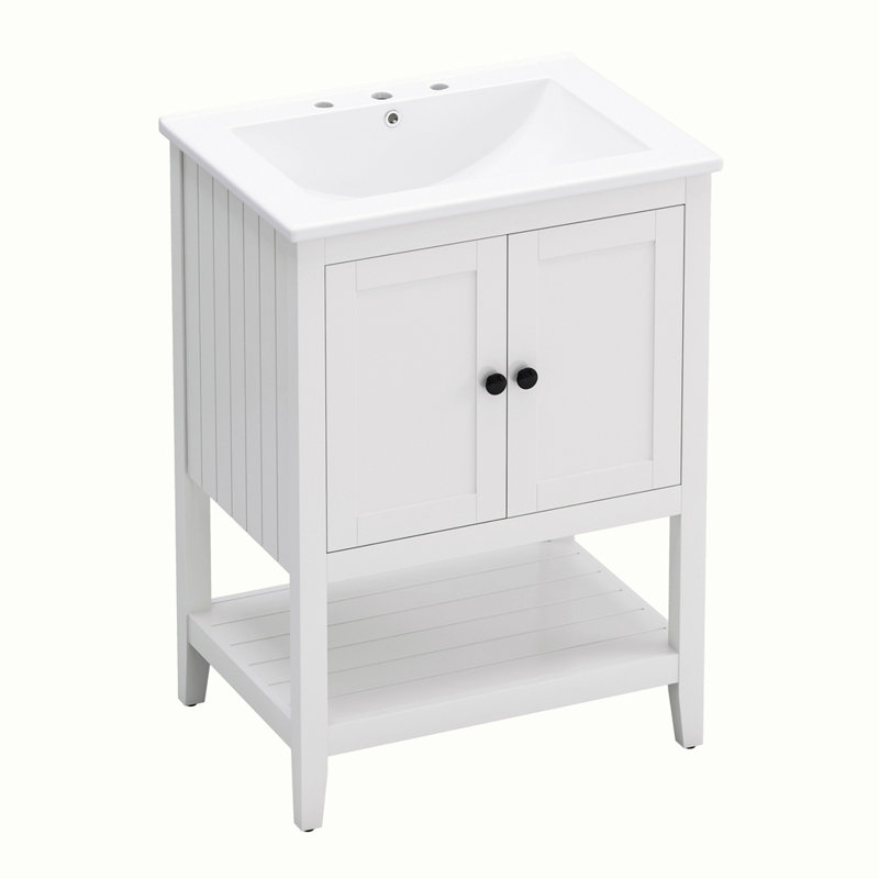 Meuble-lavabo moderne avec lavabo en céramique