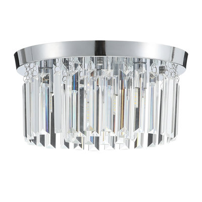 Chrome LED Flush Mount