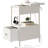 End Table With Charging Station, Narrow Side Table With Flip Top Cabinet And Fabric Drawer, Nightstand Bedside Tables For Small Spaces, Bedroom, Living Room-120959907-120959910