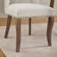 Ensemble de 4 chaises de salle à manger en bois rembourrées en tissu-2120621597