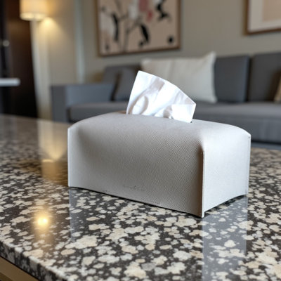 Genuine Leather Tissue Box Holder