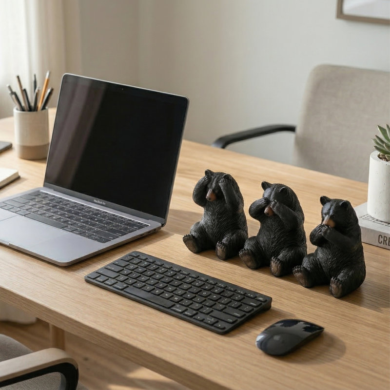 Ensemble de 3 figurines en résine