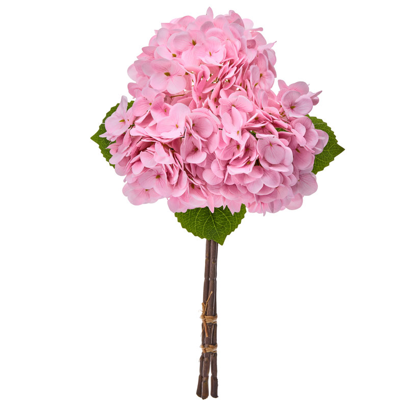 18" Pe Hydrangea Bundle, Pink Pe Hydrangea Bundle