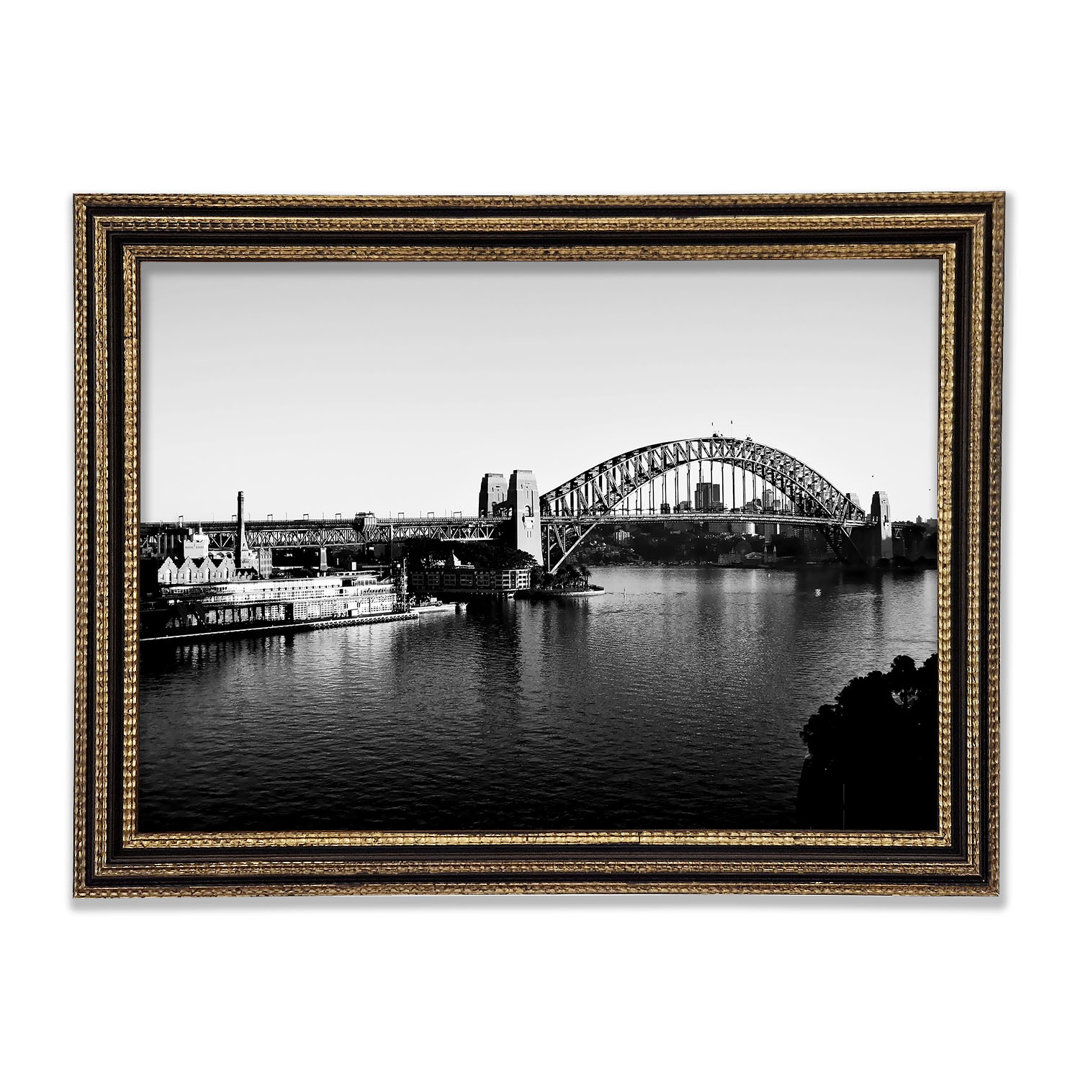 Sydney Harbour Bridge B N W - Einzelner Bilderrahmen Kunstdrucke