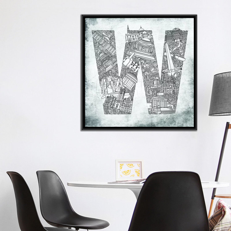"Washington D.C." par Sasha, impression sur toile, H 12 po x l 12 po x P 0,75 po, Pas de tapis, Toile tendue