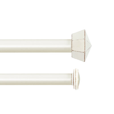 5/8" Double Curtain Rod With Chiodo Finials
