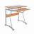 Compact Computer Desk With Side Shelf And Keyboard Panel