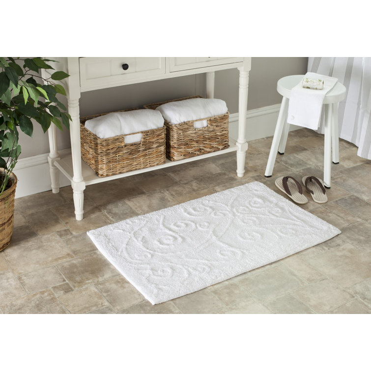 Tapis en coton touffeté à la main Jalynn Bath