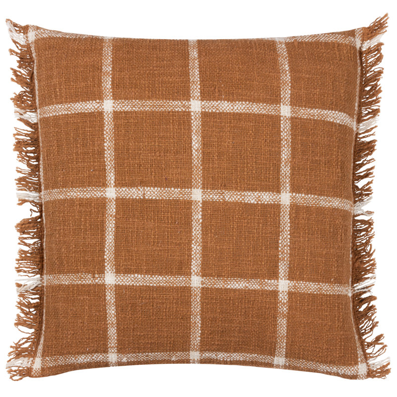 Beni Square Cushion, Ginger/Natural