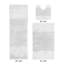 Ensemble de tapis pour salle de bain 3 pièces 100% coton 2155 g / m² Merkle, certifié OEKO-TEX®, envers en latex antidérapant, touffeté moelleux, super absorbant et lavable à la machine pour la salle de bain, la douche et la baignoire, blanc-1219634846-1259778420