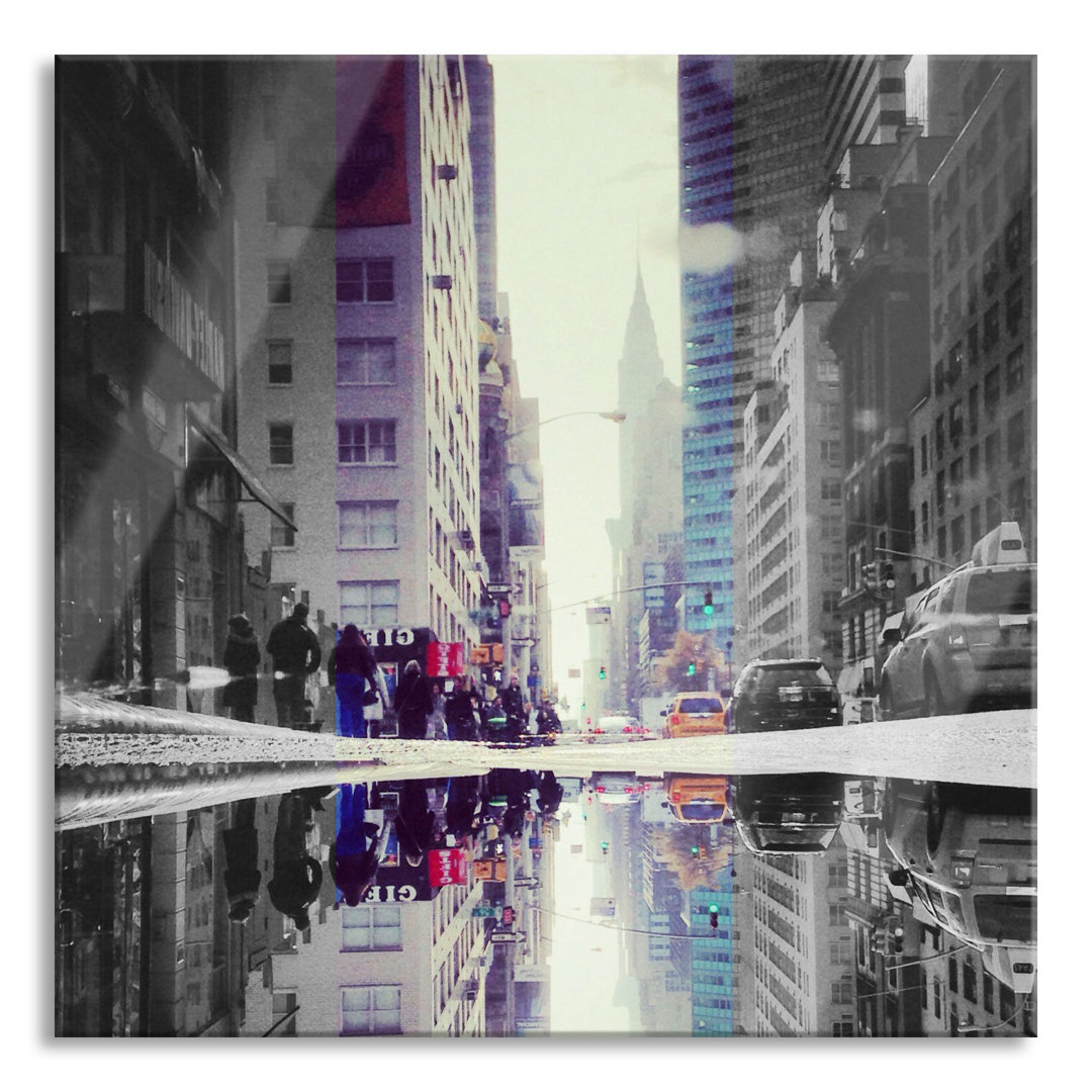 Glasbild Times Square in New York