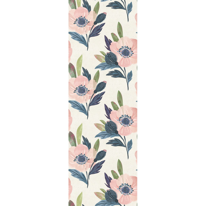Grise Peel & Stick Floral Roll