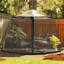 Ather Dakota Fields Black Fabric Screen for Gazebo