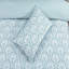 Aircomfort Aria Duck Egg Cotton Rich Duvet Cover Set with Pillowcase-659260734-659258518