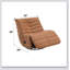 Fauteuil inclinable et oscillant en cuir synthétique Talmon