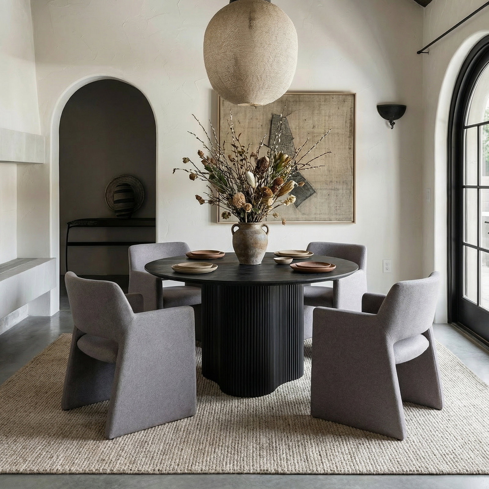 Dollie Dining Armchair, Gray