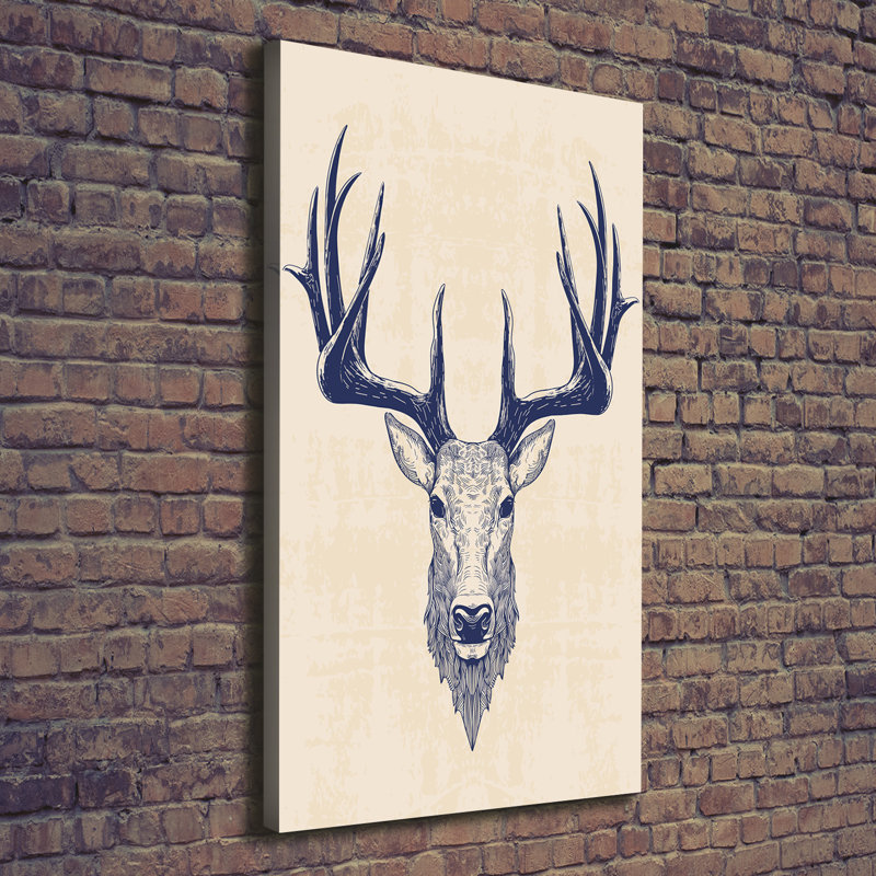 Deer's Head - Wrapped Canvas Print